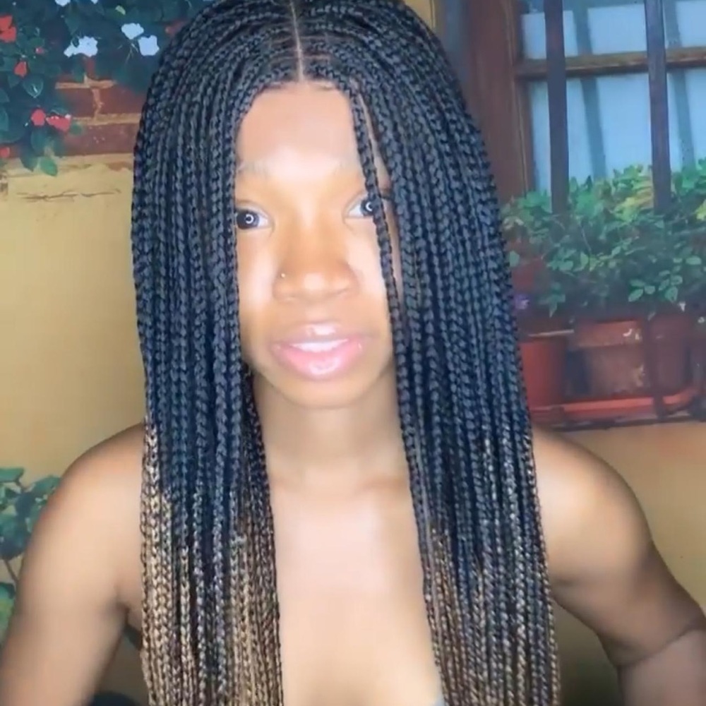 Ombré braided wig